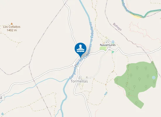 Map of Playa Fluvial del Molino