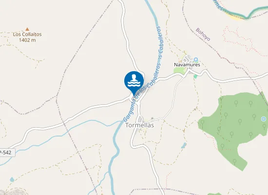 Map of Playa Fluvial de Tormellas