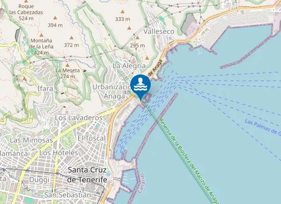 Map of Playa de Tahodio