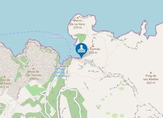 Map of platja del Torrent de Pareis