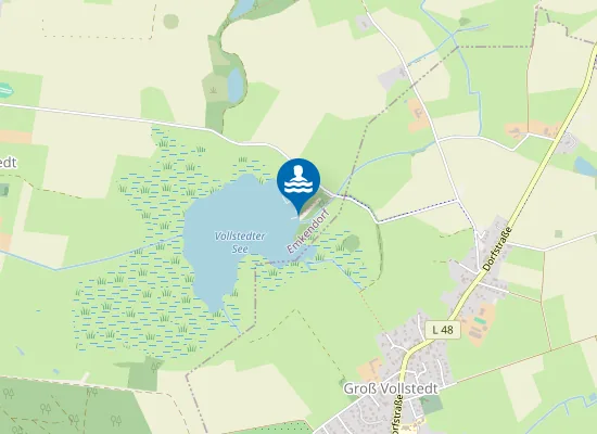 Map of VOLLSTEDTER SEE BADESTELLE AM SEE