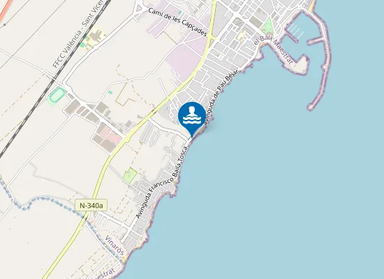 Map of Platja de les Salines