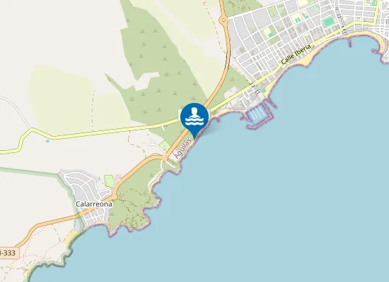 Map of Playa Cañada del Negro