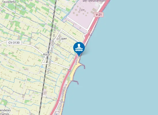 Map of Platja de Foios