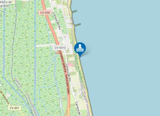 Map of Platja de l'Arbre del Gos