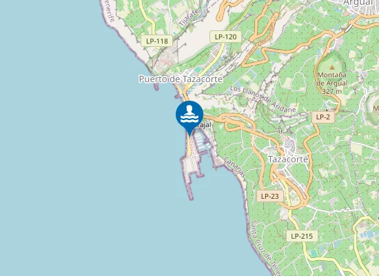 Map of Playa de Tarajales