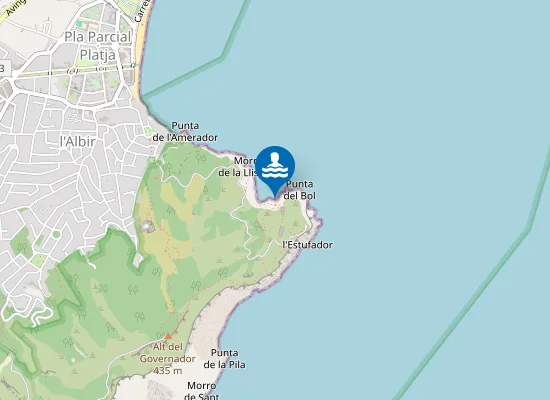 Map of Caleta de la Mina