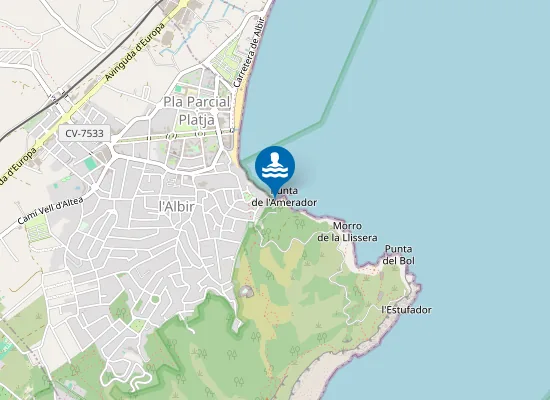 Map of Caleta de l'Amerador