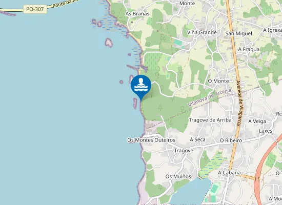 Map of Praia da Porqueira