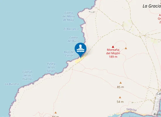 Map of Caleta Del Burro
