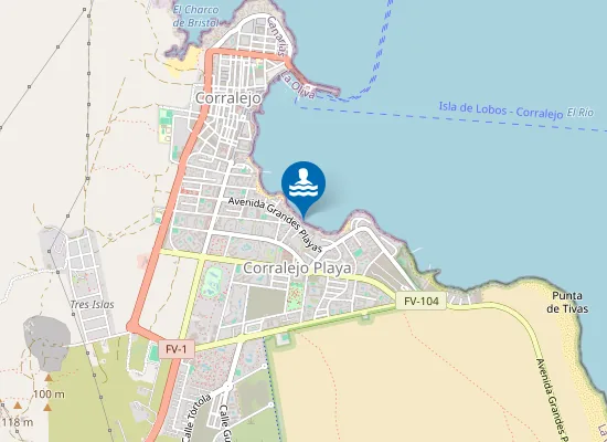 Map of Popcorn Beach