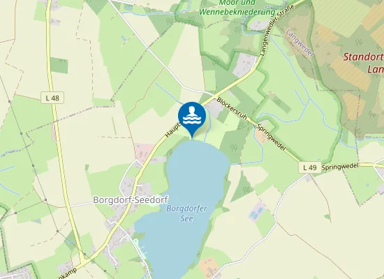 Map of BORGDORFER SEE BORGDORF AM CAMPINGPLATZ