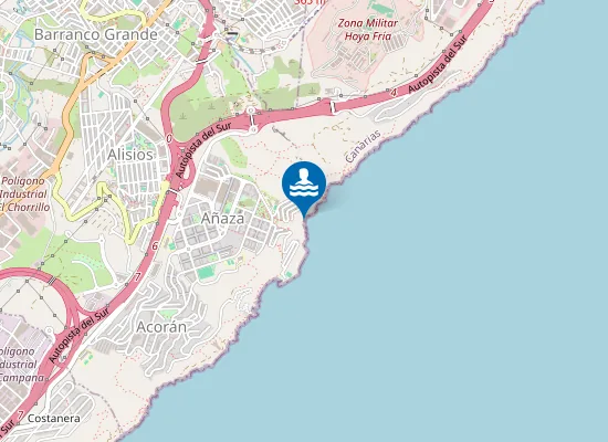 Map of Playa de Santa Ana