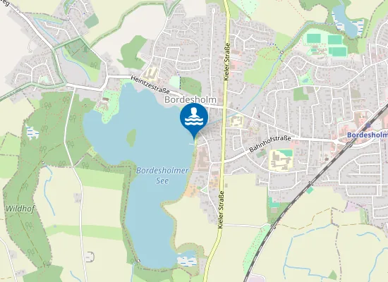 Map of BORDESHOLMER SEE BADEANSTALT BORDESHOLM