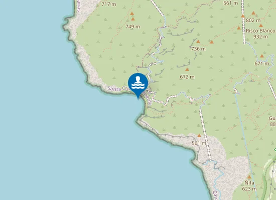 Map of Playa de Barranco Seco