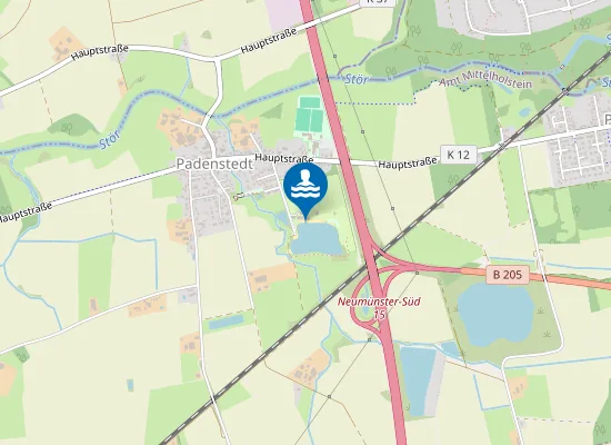 Map of FORELLENSEE PADENSTEDT AM CAMPINGPLATZ