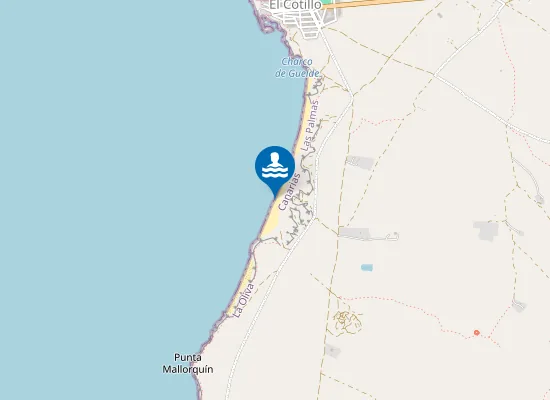 Map of Playa del Aljibe