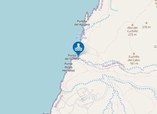 Map of Playa De Los Mozos