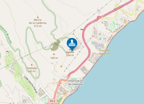 Map of Playa Del Matorral