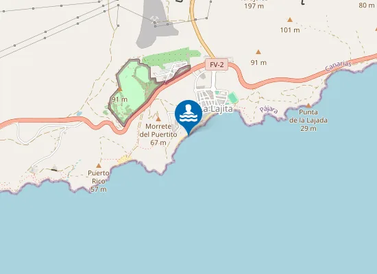 Map of Playa La Lajita