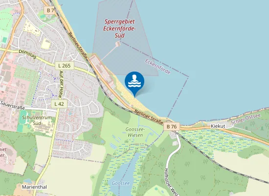 Map of OSTS ECKERNFOERDE SUEDSTRAND