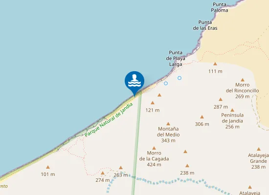 Map of Playa Larga
