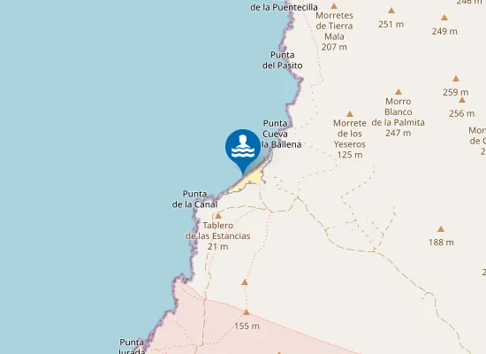 Map of Playa de la Solapa