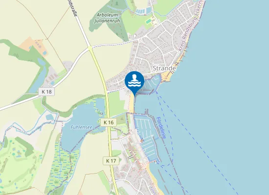 Map of OSTS STRANDE STRANDER BUCHT