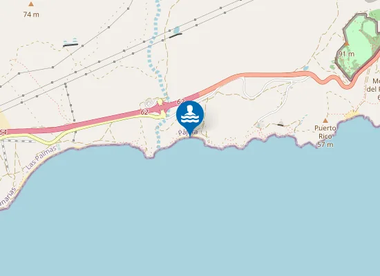 Map of Playa de la Jaqueta