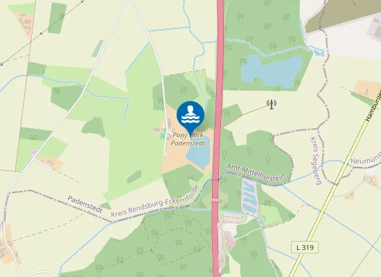 Map of TEICH PONYPARK PADENSTEDT KREIKENBOHM