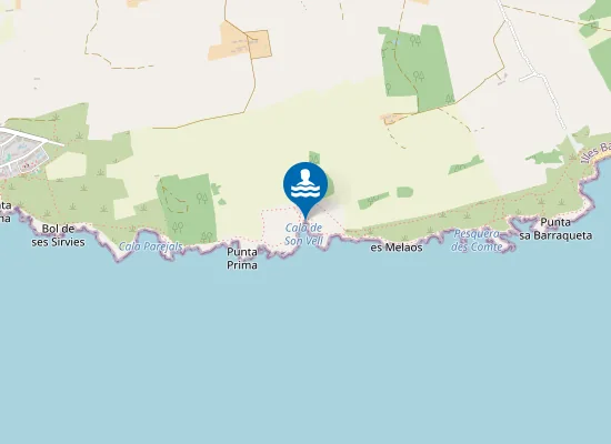 Map of Platja des Comte