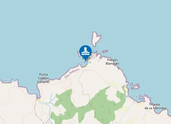 Map of Cala Barril