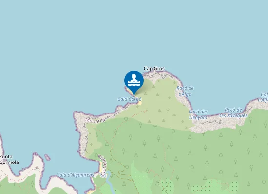 Map of Cala Carabó
