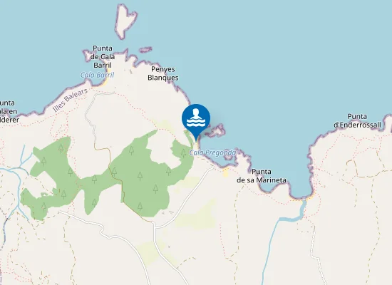 Map of Cala Pregonda
