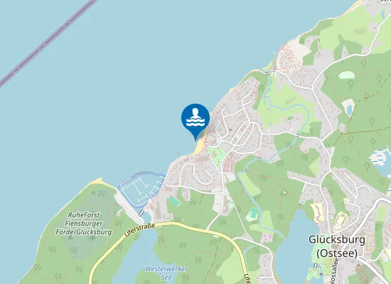 Map of OSTS GLUECKSBURG STRAND