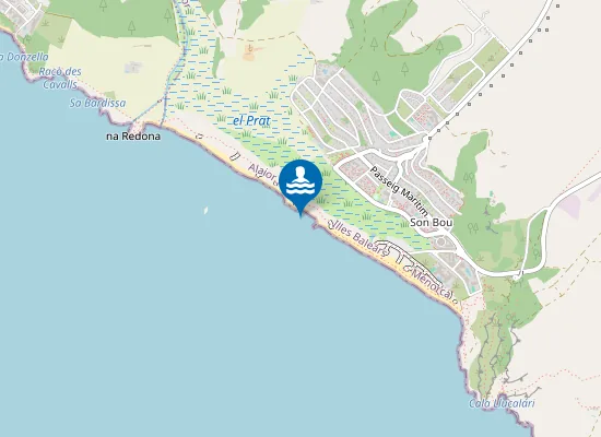 Map of Platja de Son Bou