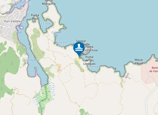 Map of Platja des Sivinar