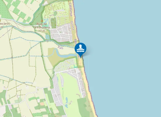 Map of Platja del Grau