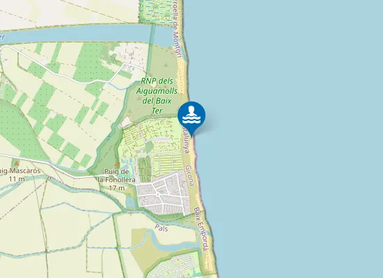 Map of Platja de la Fonollera
