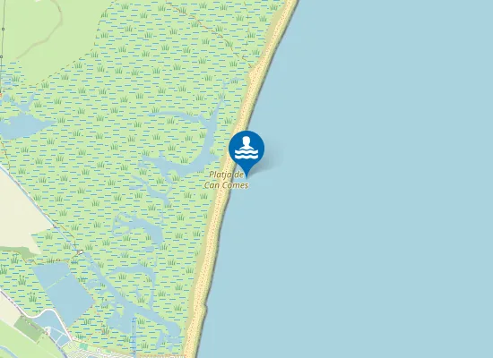 Map of Platja de Can Comes