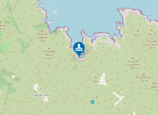 Map of Platja de Taballera