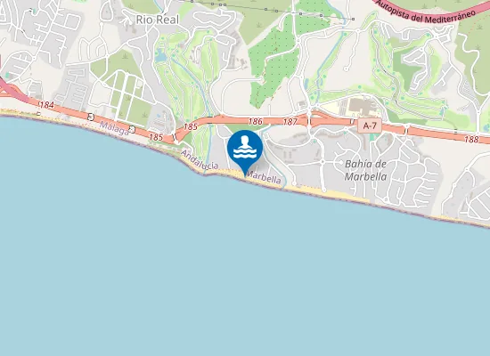 Map of Playa de Los Monteros