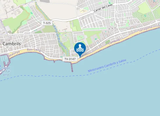 Map of Platja de l'Esquirol