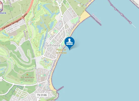 Map of Platja de la Pineda