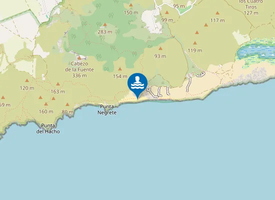 Map of Playa Negrete