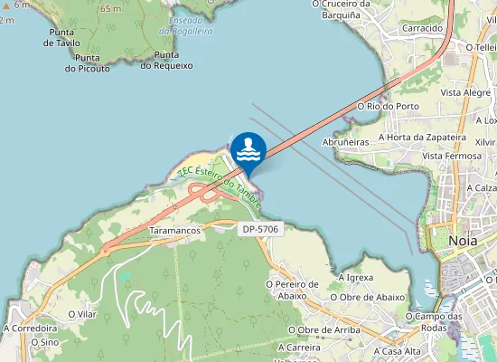 Map of Praia Rebordiño