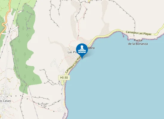 Map of Las Playas