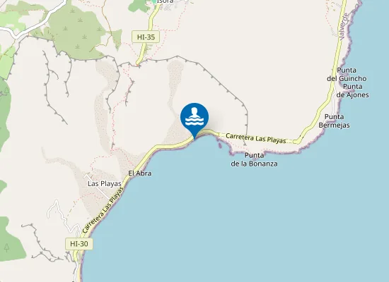 Map of Playa de las Almorranas
