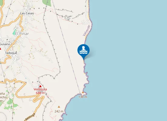 Map of Playa de las Calcosas