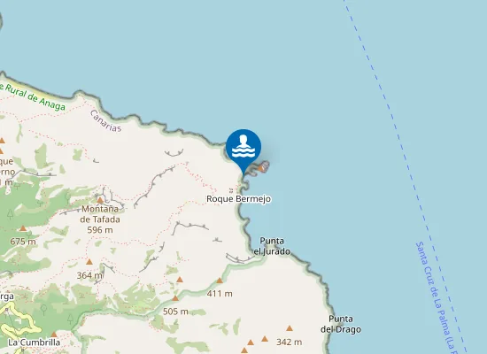 Map of Playa Roque Bermejo